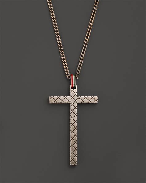 gucci cross necklace nordstrom|vintage Gucci chain necklace.